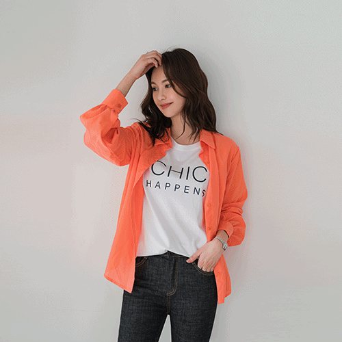 [SALE]오렌지카라멜 셔츠