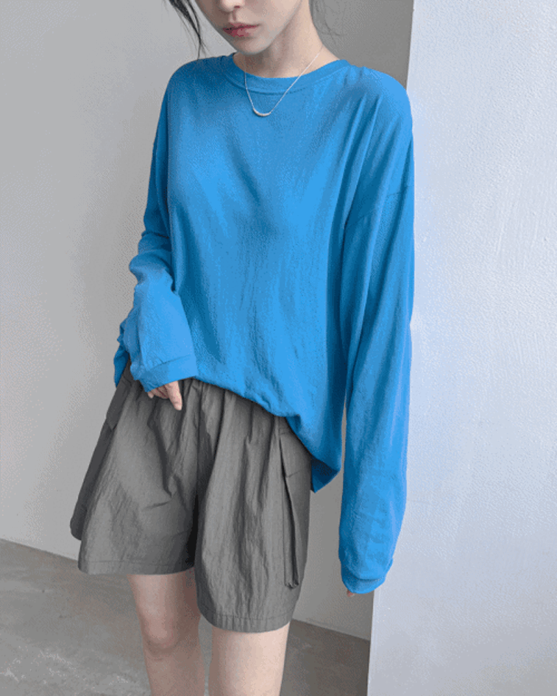 렌도 강연 루즈핏 맨투맨 티셔츠