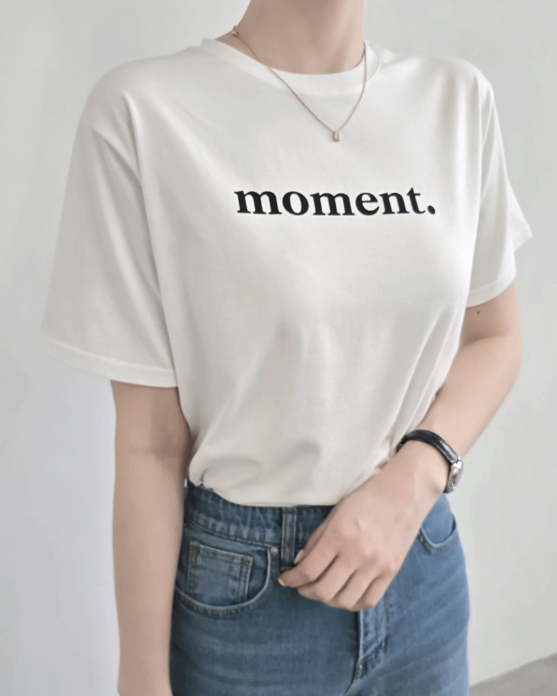 모먼트 베이직 반소매 티셔츠
